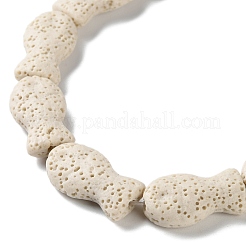 Fish Dyed Natural Lava Rock Beads Strands&nbsp;G-O126-01A-13