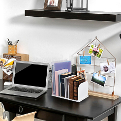4-Compartment Plastic Book Organizer&nbsp;AJEW-WH0696-760