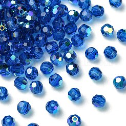 プレシオサ®クリスタルビーズ  チェコクリスタル  451 19 602 ラウンド  60310 200 カプリブルー AB  4mm  穴：1mm&nbsp;X-PRC-BB4-60310-200