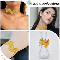 9 Yards Polyester Wavy Fringe Trim Ribbon&nbsp;OCOR-XCP0002-90D