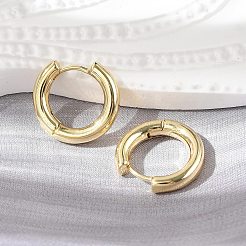 Rack Plating Brass Hinged Hoop Earrings for Women&nbsp;EJEW-E270-24G