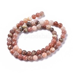 Natural Plum Blossom Jasper Beads Strands&nbsp;G-A163-02-6mm