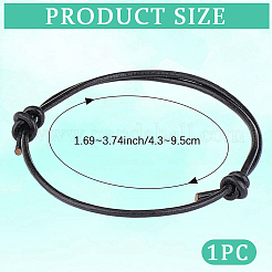 Adjustable Leather Cord Bracelet Making&nbsp;MAK-WH20007-001J