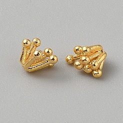 真鍮製カボション  花芽  ゴールドカラー  5.5x5x4mm&nbsp;KK-WH20005-09G