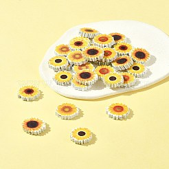 30Pcs 5 Styles Printed Wood Beads&nbsp;WOOD-FS0001-28