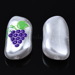 3D Printed ABS Plastic Imitation Pearl Beads&nbsp;KY-S163-436