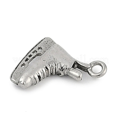 304ステンレスペンダント  ローラースケートのチャーム  アンティークシルバー  15.5x13.5x3.5mm  穴：1.7mm&nbsp;STAS-K291-05A-AS