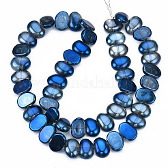 Electroplate Glass Beads Strands&nbsp;EGLA-N008-012