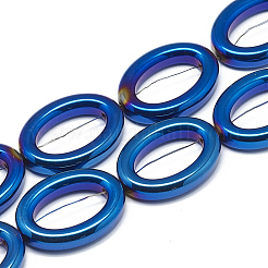 Electroplate Non-magnetic Synthetic Hematite Bead Frame Beads Strands&nbsp;G-Q486-95