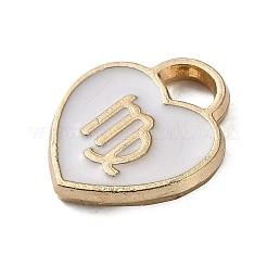 (Defective Closeout Sale: Enamel Yellowing) Golden Alloy Enamel Charms&nbsp;ENAM-XCP0001-47A