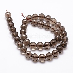 Natural Smoky Quartz Bead Strands&nbsp;G-G735-28-10mm