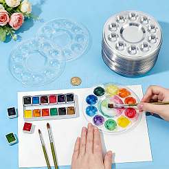 200Pcs Round PET Watercolor Oil Palette&nbsp;AJEW-WA0004-63