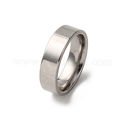 201 Stainless Steel Wide Band Finger Rings&nbsp;RJEW-K252-02D-P