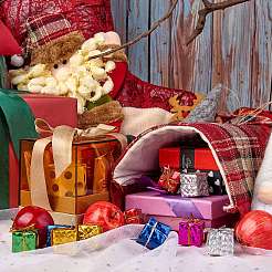 3Pcs 3 Style Christmas Socks Gift Bags&nbsp;HJEW-SZ0001-10