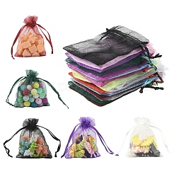 100Pcs Rectangle Organza Drawstring Bags&nbsp;CON-YW0001-87