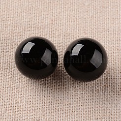 Natural Dyed & Heated Black Onyx Round Ball Beads&nbsp;G-I174-16mm-11