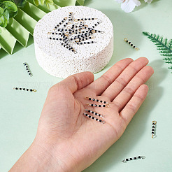 Transparent Glass Beads Connector Charms&nbsp;PALLOY-TA00135