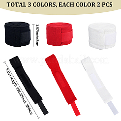 6Pcs 3 Colors Cotton Boxing Hand Wrap&nbsp;AJEW-CN0004-44