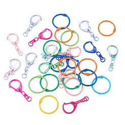 15Pcs Spray Painted Alloy Swivel Snap Hook Clasps&nbsp;FIND-TA0010-57