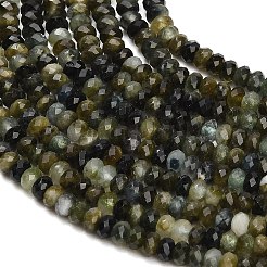 Natural Green Tourmaline Beads Strands&nbsp;GG-CBA77FB-C03-02