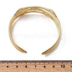 304 Stainless Steel Enamel Multi-layered Cuff Bangles for Women&nbsp;STAS-H259-07G