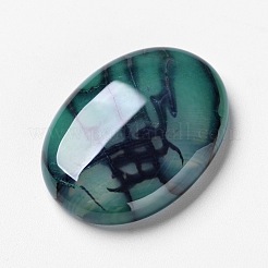 Natural Dragon Veins Agate Cabochons&nbsp;X-G-F296-04-22x30mm