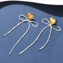 304 Stainless Steel Stud Earrings&nbsp;EJEW-S253-10A-G
