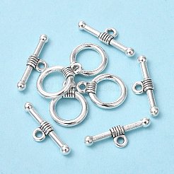 チベット風合金マンテル  鉛フリー＆カドミウムフリー  リング  アンティークシルバー  リング：約11 mm幅  長さ15mm  バー：幅約2.5mm  長さ20mm  穴：2mm&nbsp;X-LF0034Y