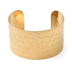 316L Surgical Stainless Steel Cuff Bangles&nbsp;BJEW-D454-01A-G