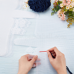 Plastic Mesh Canvas Bag Sheets&nbsp;DIY-WH0045-39B