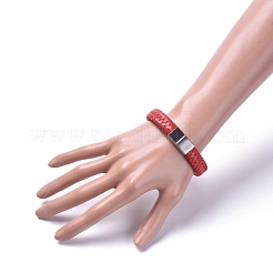Unisex Leather Cord Weave Bracelets&nbsp;BJEW-JB04893
