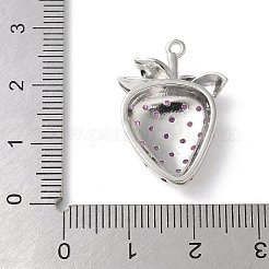 Brass Micro Pave Cubic Zirconia Pendants&nbsp;KK-P290-39P