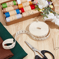10 Yards Printed Ruler Polyester Ribbon&nbsp;OCOR-WH0070-147
