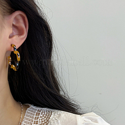 酢酸スタッドピアス  花  シエナ  35x35mm&nbsp;FS-WGE9D2F-01