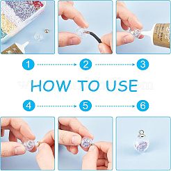 DIY Glass Pendant Making Kits&nbsp;DIY-CA0001-38