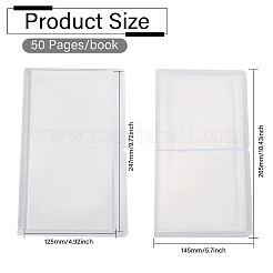 Rectangle Plastic Sticker Storage Albums&nbsp;AJEW-WH0419-40B