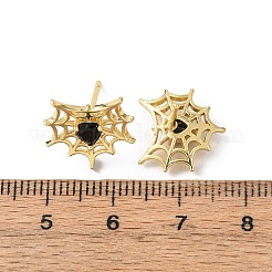 Brass Micro Pave Cubic Zirconia Stud Earrings&nbsp;EJEW-Z156-02G-02