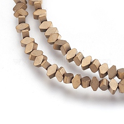 Electroplate Non-magnetic Synthetic Hematite Bead Strands&nbsp;G-I208-18F-A-S