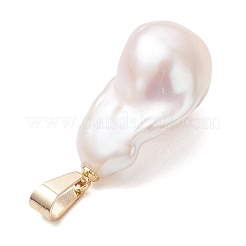 Natural Baroque Keshi Pearl Pendants&nbsp;PALLOY-JF05099