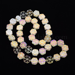 Electroplate Glass Beads Strands&nbsp;EGLA-S188-11A-04