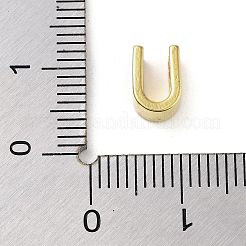 304ステンレスペンダント  24KGP本金メッキ  U字  8x5.5x4mm  穴：1.6mm&nbsp;STAS-S137-01G-U