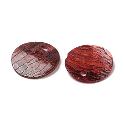 Spray Painted Natural Akoya Shell Charms&nbsp;X-SHEL-F007-15A