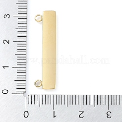 イオンプレーティング（IP）304ステンレスペンダント  長方形チャーム  18KGP本金メッキ  30.5x8x2mm  穴：1.8mm&nbsp;STAS-P366-69G