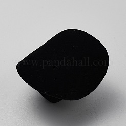 帽子 ベルベット ジュエリーボックス  リングペンダント収納用ジュエリーケース  ブラック  6.8x5.7x3.6cm&nbsp;VBOX-WH20001-01A
