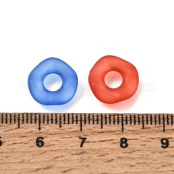 Frosted Transparent Acrylic European Beads&nbsp;AC-CBA9284-05
