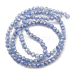 Spray Painted Imitation Jade Glass Beads Strands&nbsp;GLAA-P058-01A-07