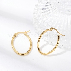 201 Stainless Steel Hoop Earrings&nbsp;EJEW-I245-03F