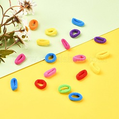 女の子のヘアアクセサリー  ポニーテールホルダー  弾性繊維髪ゴム  ミックスカラー  20mm  約96~100個/袋&nbsp;OHAR-S197-004