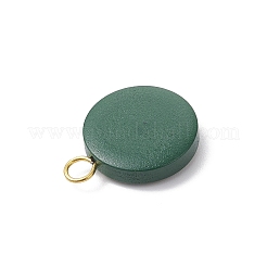 天然のナシ材とプラスチックのスパンコールのペンダント  フラットラウンド  クリスマステーマ  ミックスカラー  25.5x20x5.5mm  穴：3.5mm&nbsp;PALLOY-JF04495