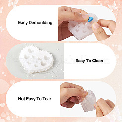 6Pcs 6 Styles DIY Flower & Animal & Heart Shape Nail Art Ornament Silicone Molds&nbsp;DIY-TA0004-22